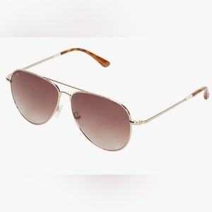 Brand new TOMS Hudson sunglasses - gold frame w/ brown gradient lens.